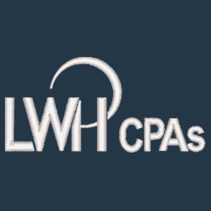 LWH White Logo Embordered on a Port & Company® - Women's Long Sleeve Value Denim Shirt Design