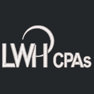 LWH White Logo Embordered on a Port Authority ® - Women's Long Sleeve Button Front Blouse Design