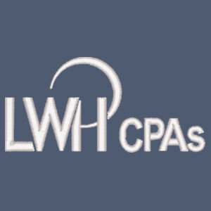 LWH White Logo Embordered on a District ® - Women's Featherweight French Terry Hoodie Design